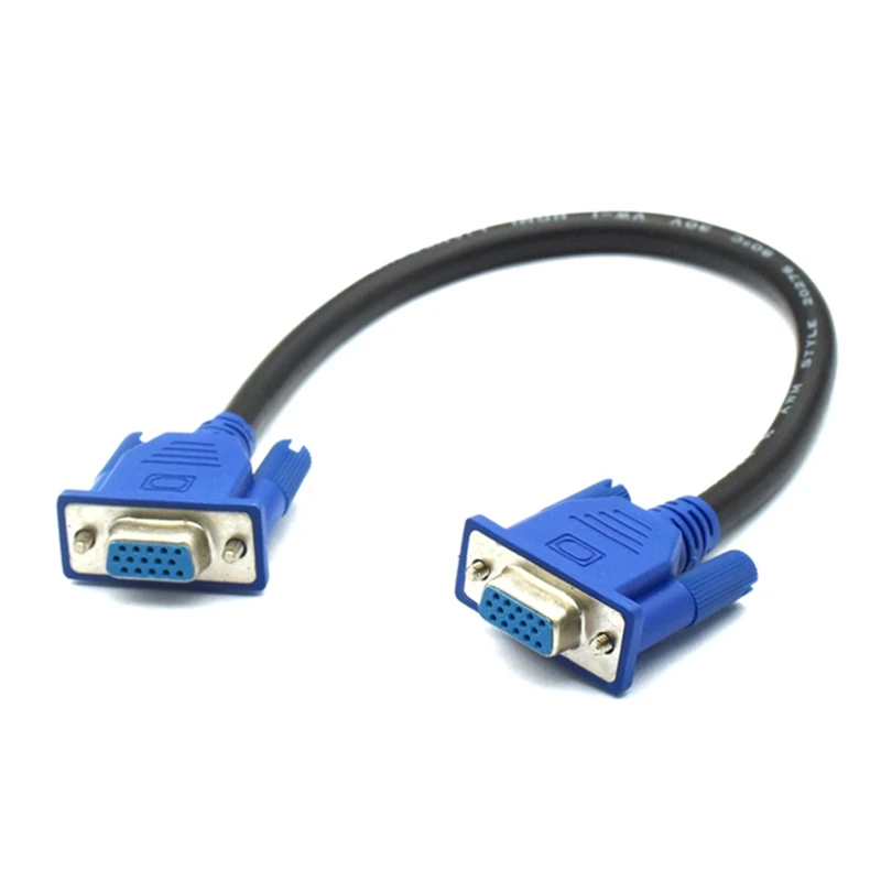 Фото Короткий видеокабель VGA HD 15Pin D-Sub, удлиненная линия VGA между мужчинами и женщинами, 0,3 м, 3 м, 1,5 м, 5 м для монитора проектора компьютера, ТВ №4