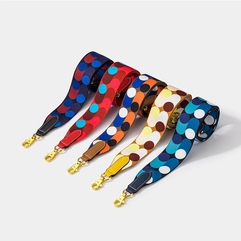 

Suitable for Kelly bag, Evelyn bag, bowling bag, Gypsy bag, 5 cm Fashion Dot Contrast Color Replacement Shoulder Strap