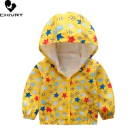 autumn kids clothes boys jackets children hooded zipper windbreaker baby fashion print coat toddler waterproof hoodies for child