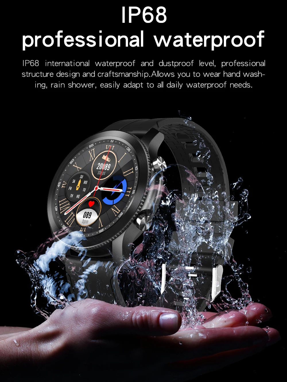 Lemfo 2022 New Smart Watch Men Music Play HD Screen Sport Fitness Ip68 Водонепроницаемые Bluetooth для Android iOS Wwatch