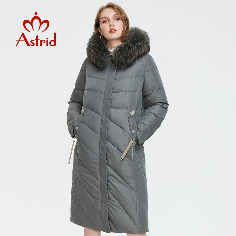 2022 Astrid New Arrival Fashion Slim Women Winter Jacket Cotton Padded Warm Thicken Ladies Coat Long Coats Parka Womens Jackets