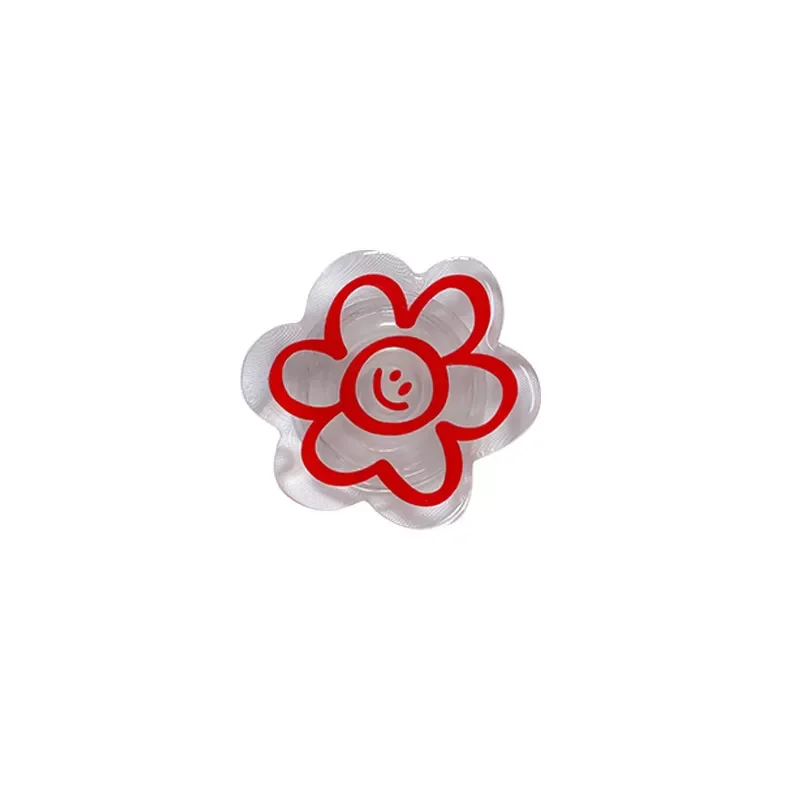 

Simple Face Wash Flower Special-shaped Mobile Phone Airbag Holder Lazy Desktop Paste-type Retractable Support Frame Tide