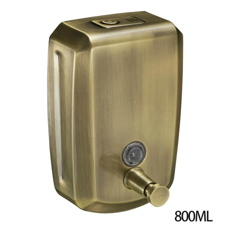 

Настенный диспенсер для мыла из нержавеющей стали, черный