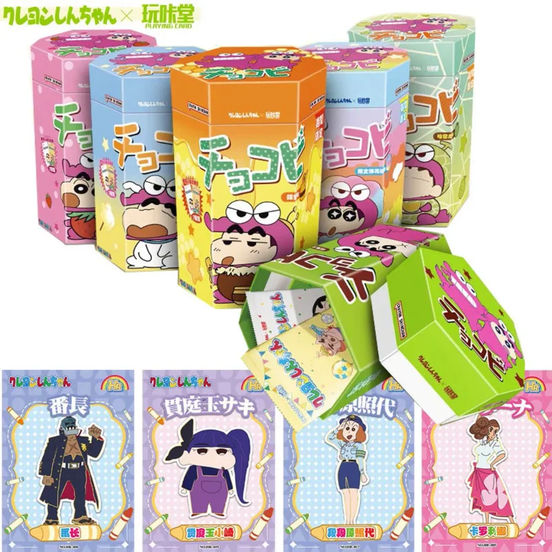 

Новая коллекционная карточная коробка Crayon Shin-chan, персонаж из аниме серии SR ER SLP, внешняя флэш-карта, детская игрушка, подарки на день рождения