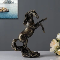 resin modern horse statuette animal figurines for home living room decoration christmas gifts home decor figurine