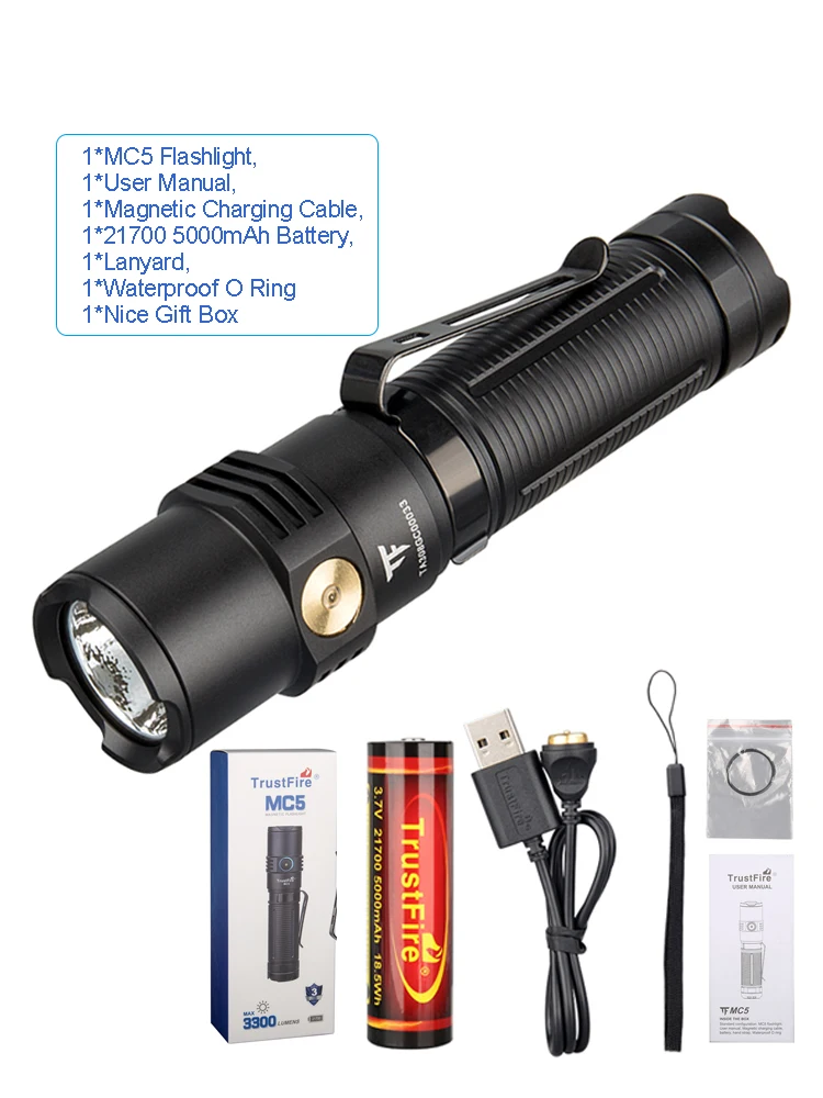 

Фонарик Trustfire MC5 3300 люмен