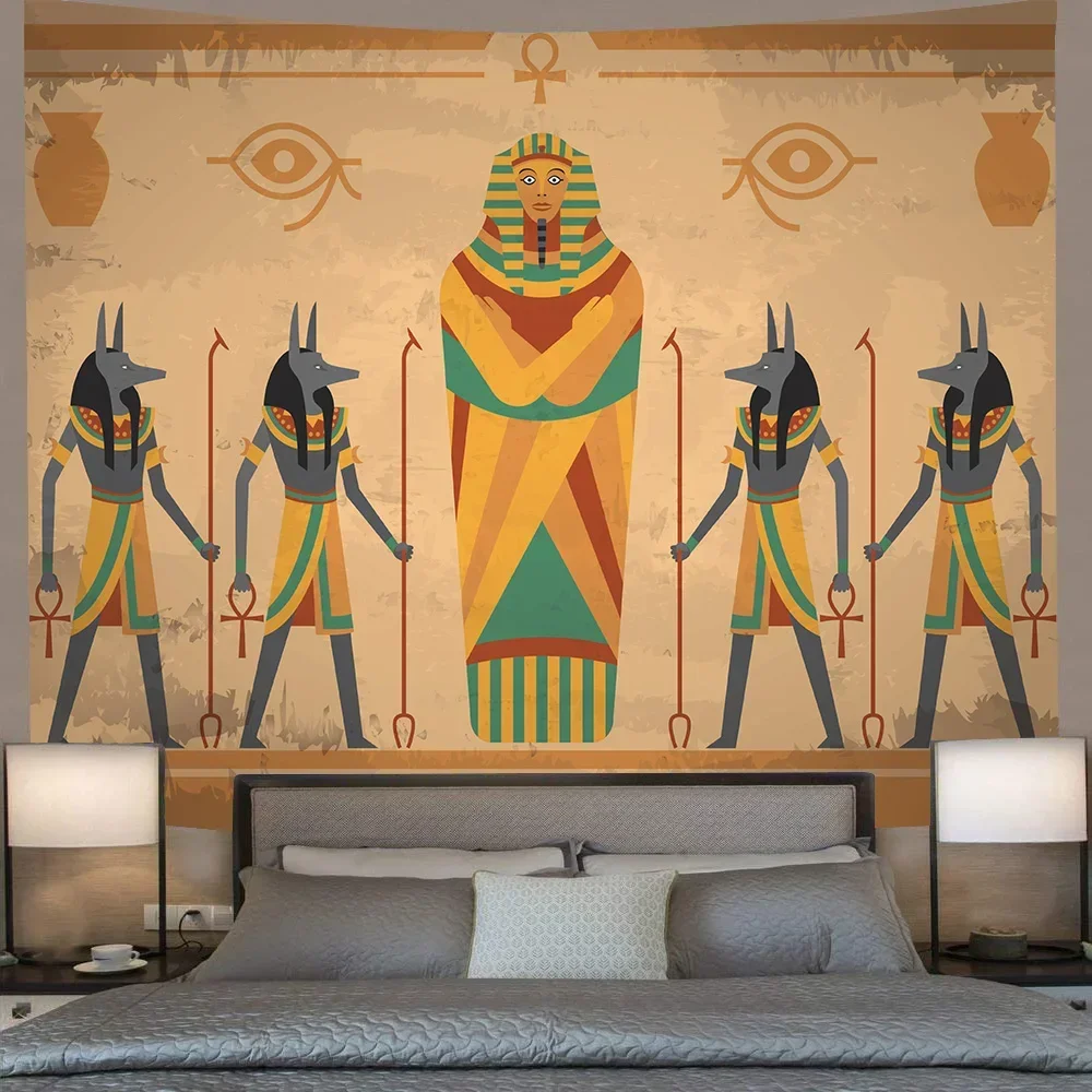 Симпатичный египетский гобелен древний Египет мифология психоделический
