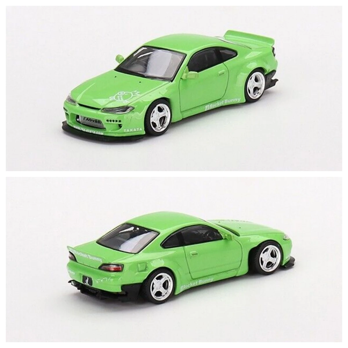 

Мини GT- 1/64 Силвия (S15) реактивный кролик зеленый RHD (MGT00500-R) Коллекционная модель автомобиля лимитированная коллекция хобби-игрушки