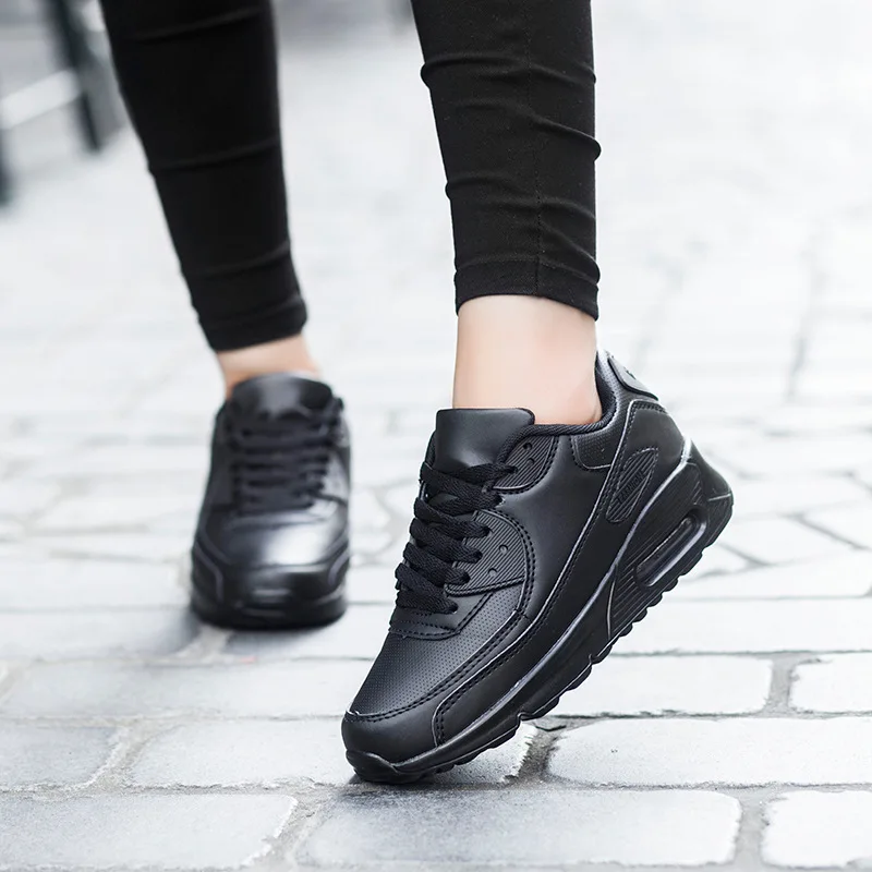 

Men's Air Cushion Running Shoes Leather Men's Outdoor Sneakers Light Fitness Shoes Tennis Men's Women's Same Model