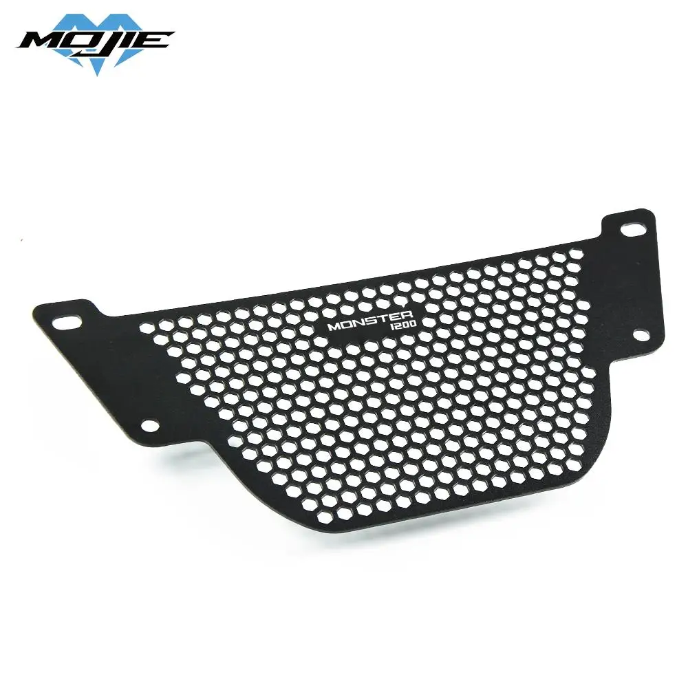 

WITH LOGO For Ducati Monster 1200 25 Anniversario Oil Cooler Grille Guard Cover 1200 S R 2013 2014 - 2016 2017 2018 2019 2020