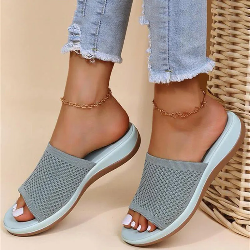 Women Sandals Shoes 2023 Peep Toe Sandals Ladies Non-Slip Sandals For Women Platform Fashion Lightweight Zapatillas Mujer