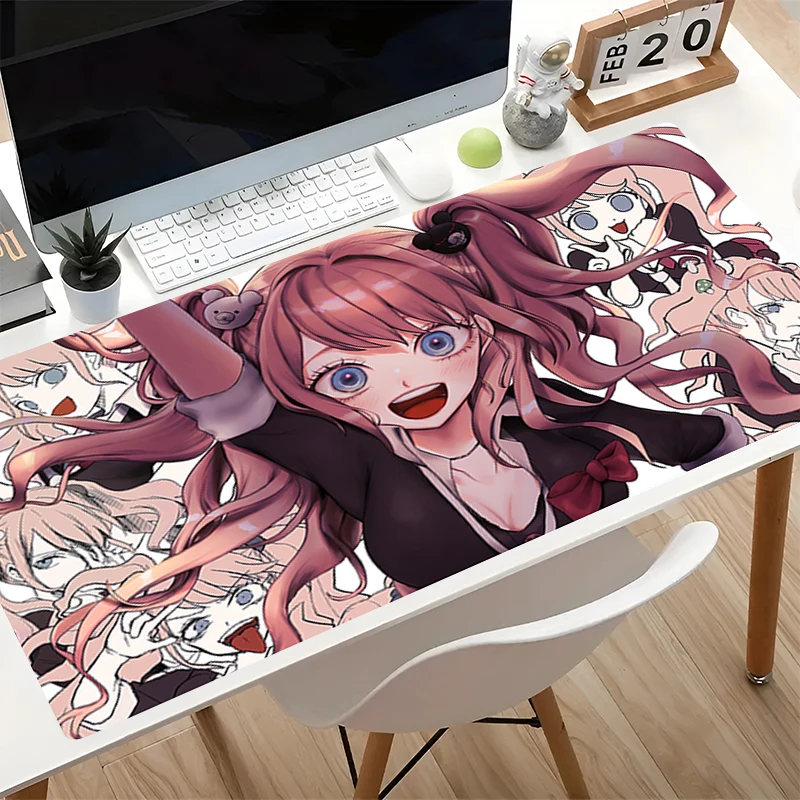 Фото Коврики для мыши D-danganronpa Junko Enoshima, офисные настольные коврики, большой аниме-коврик, игровые аксессуары, коврики для мыши, геймерский коврик для ноутбука №1