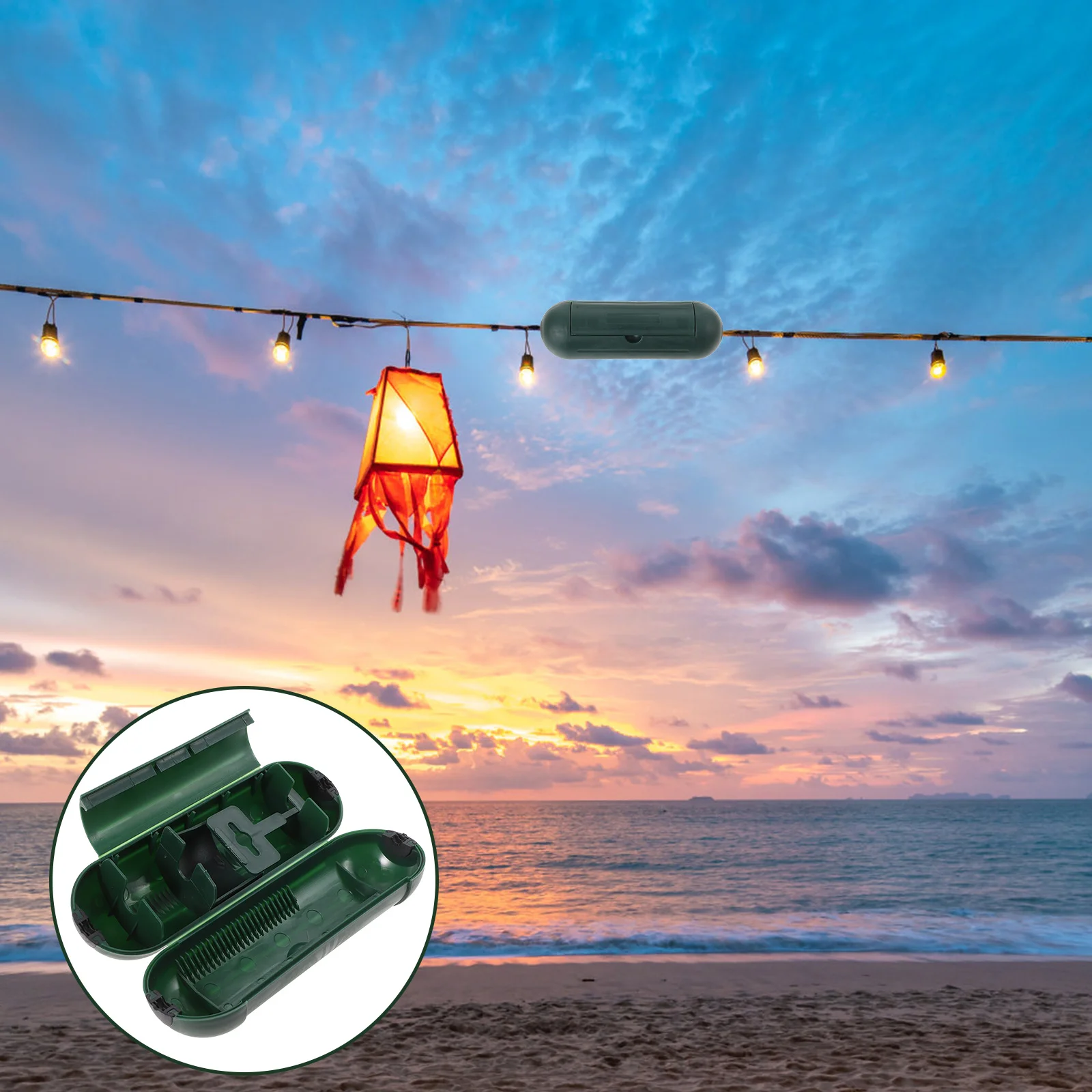 

2 Pcs Socket Waterproof Box Cable Dustproof Home Supplies Outlet Resistant Cover Connection Boxes Outdoor Connector