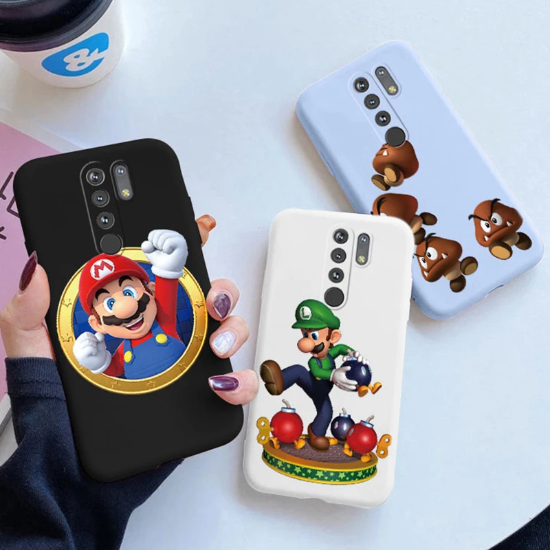 

Чехол для телефона Xiaomi Redmi 9 с забавным принтом Супер Марио Луиджи Брос, мягкий силиконовый чехол из ТПУ для Xiomi Redmi9 Prime
