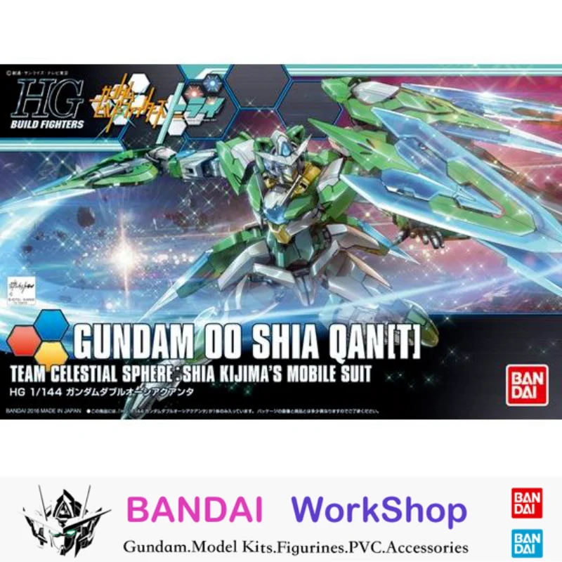 Bandai Original 1/144 HGBF OO Shia Qan[t] экшн-фигурка в сборе, модель в комплекте