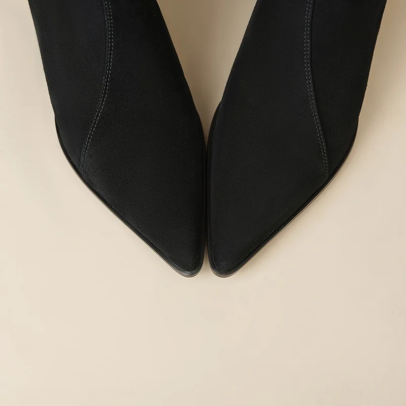 [EUNICE yun】новые женские короткие ботинки на высоком каблуке со странным