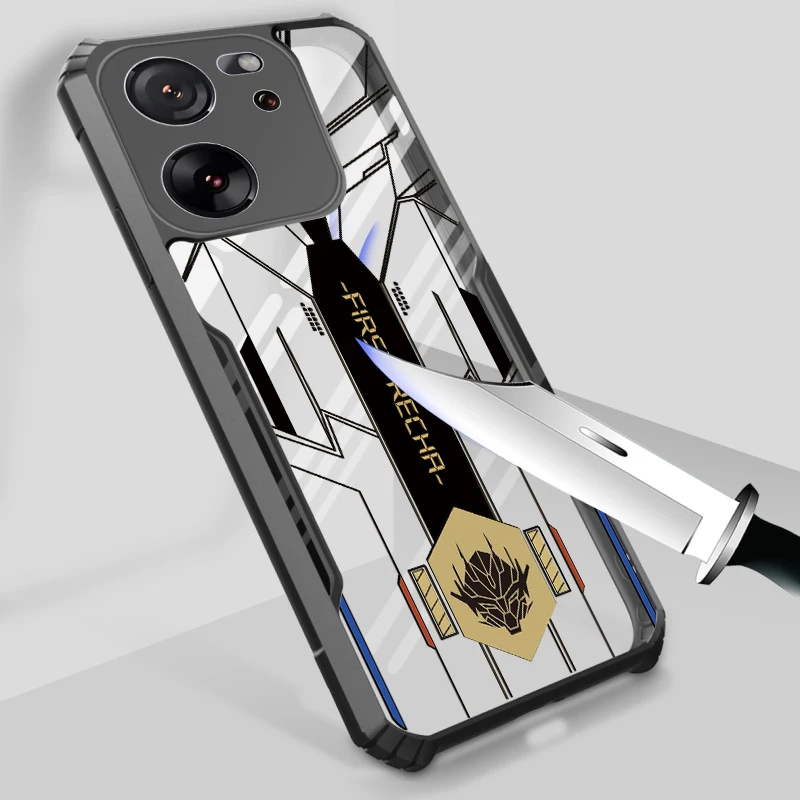 Для Xiaomi 14T Pro 13T 12T 11T 10T Lite 9T Прозрачный чехол для предотвращения падения с узором No