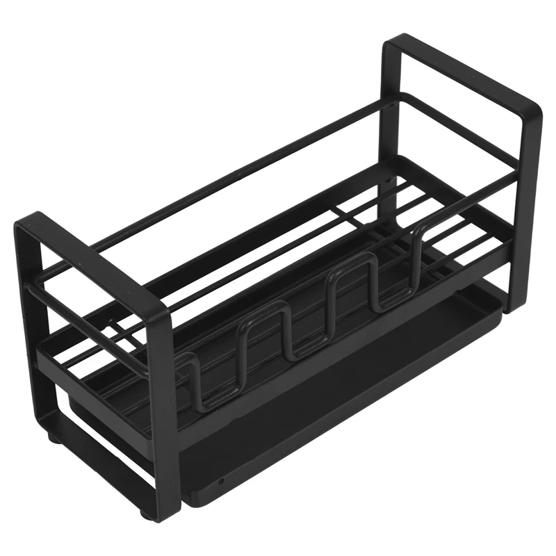 

Органайзер для раковины Caddy, Настольный держатель для губки, мыла с дренажной кастрюлей для кухни, стойка-органайзер для чистки кистей