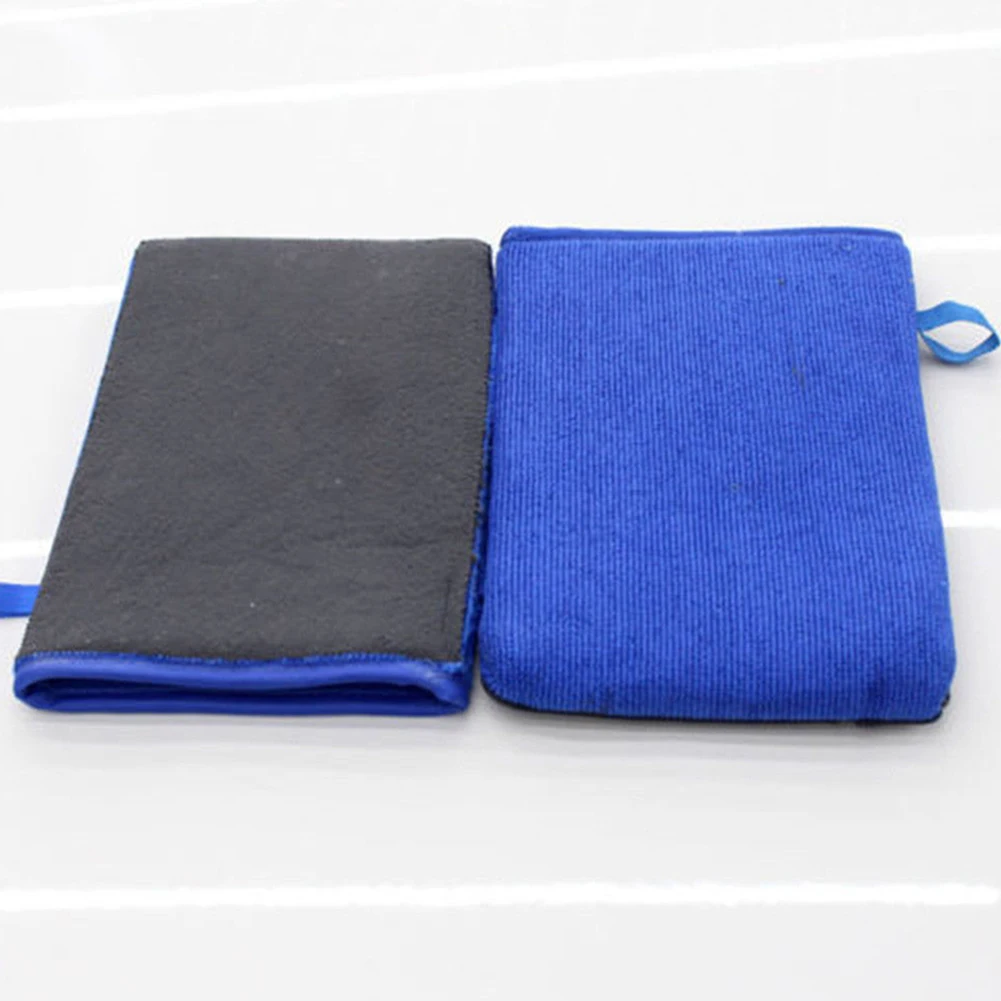 

Car Wash Gloves Blue+Black Esult In A Silky Smooth Paint Finish Microfiber Sponge Car Washing Glove Car Clean Tool 21 * 15 Cm