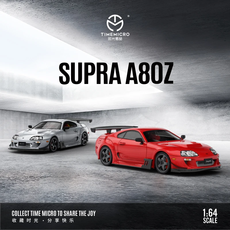 

TM In Stock 1:64 SUPRA A80Z Wide Body Modified Alloy Diorama Car Model Collection Miniature Carros Toys Time Micro