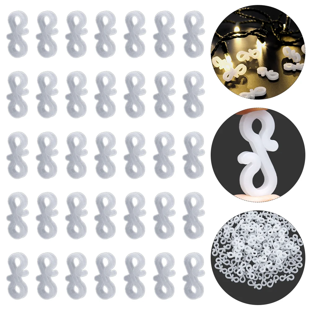

100pcs Clip Holiday Gutter Hooks Clips Gutter Fairy Gutter Hooks Christmas Lights Hooks Clips