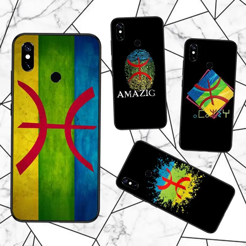 

Amazigh Berber Flag Phone Case For Xiaomi Redmi note 7 8 9 11 t s 10 A pro lite funda shell coque