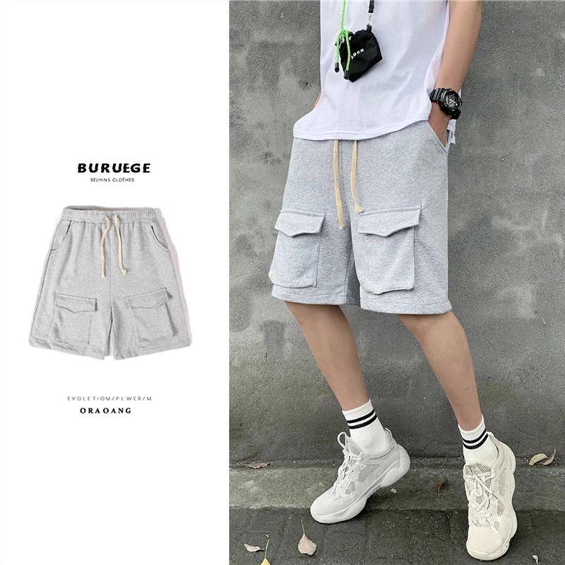 

Мужские повседневные брюки в гонконгском стиле, с большими карманами