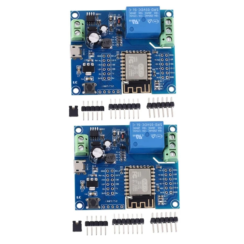 

Модуль контроллера Wi-Fi, 2 шт., 5 В, 8-80 В, ESP8266