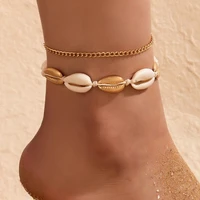 summer shell rope anklets for women men barefoot sandals adjustable bohemian jewelry accessories