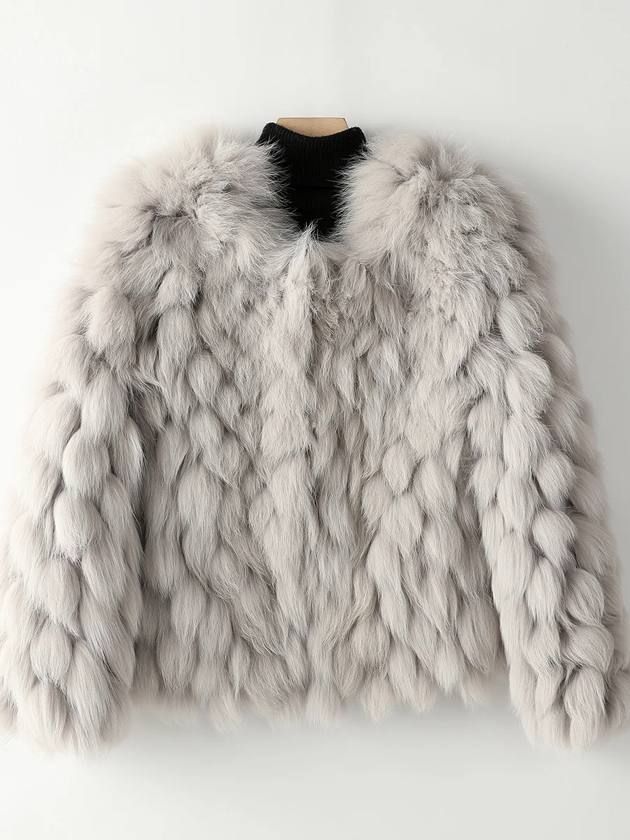 Fox Fur Coat Female 2022 New Fashion Casual Short Winter Fur Jacket Female Winter Warm Leather High Quality Fur Vest