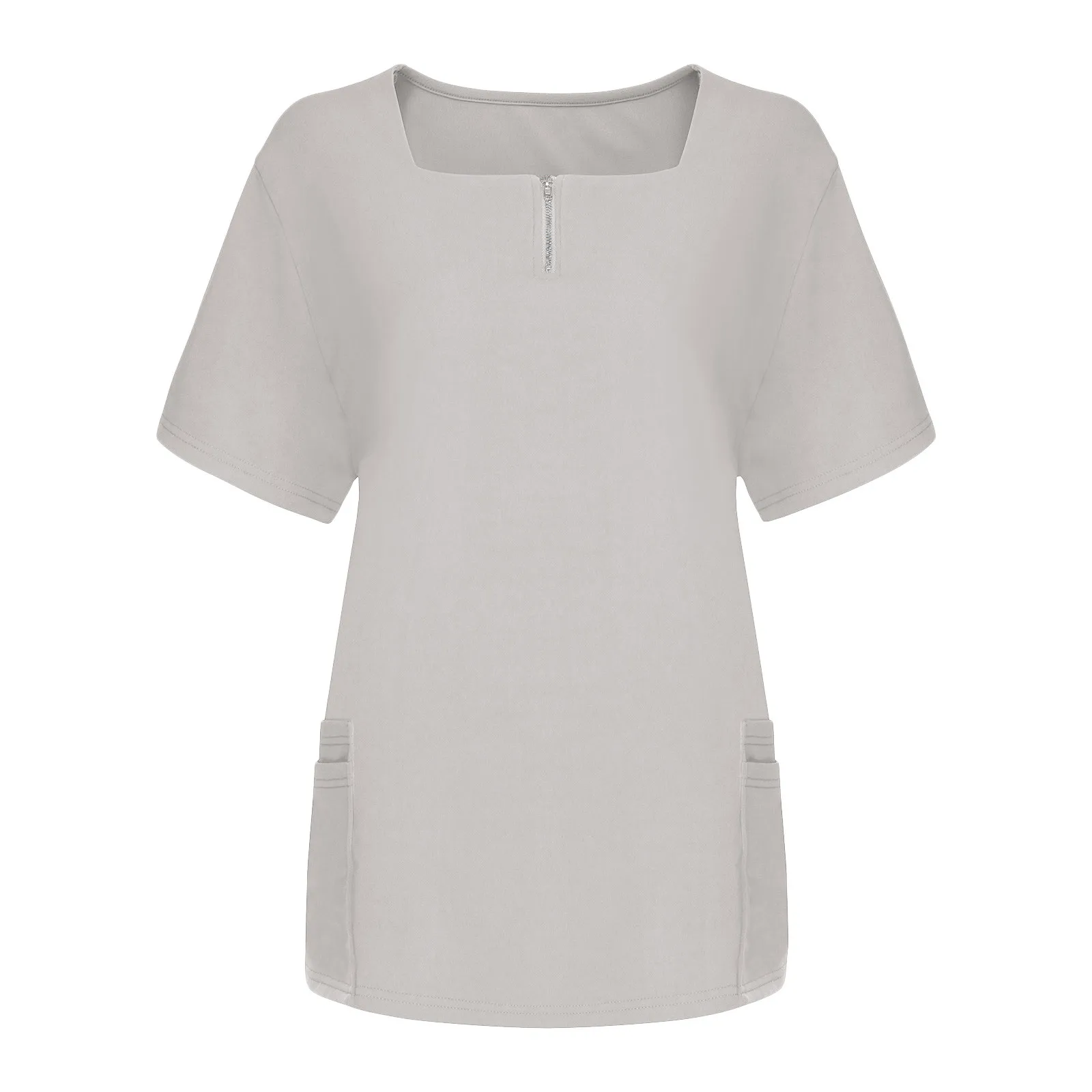 

Топы, женская блузка с U-образным вырезом, короткая Рабочая футболка, женская блузка с рукавом и принтом, женские футболки с V-образным вырезо...