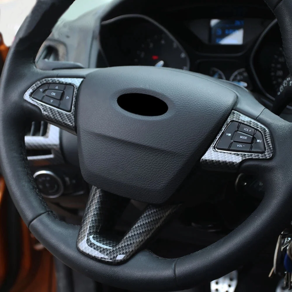 Автомобиль 3 шт./компл. Защитная отделка для рулевого колеса интерьера наклейка