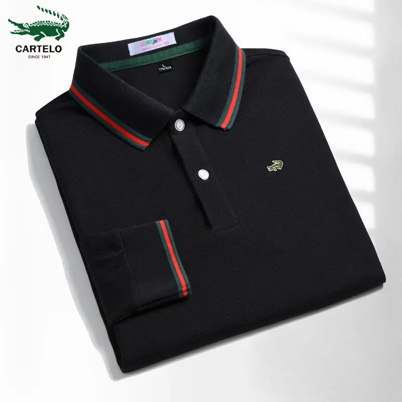 

2023 High-quality New Men's Long-sleeved Polo Shirt High-end Embroidery Polo Shirt Luxury Brand Men's Clothing