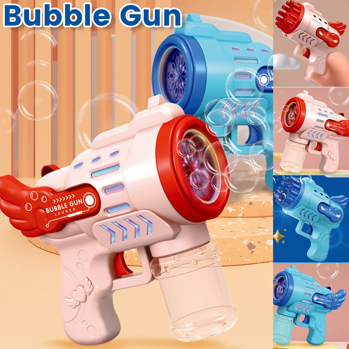 

Bubble Machine with 10/12 Holes High Output Electric Bubble Machine Toy Battery Operated Bubble Blower Toy with Built-in Fan