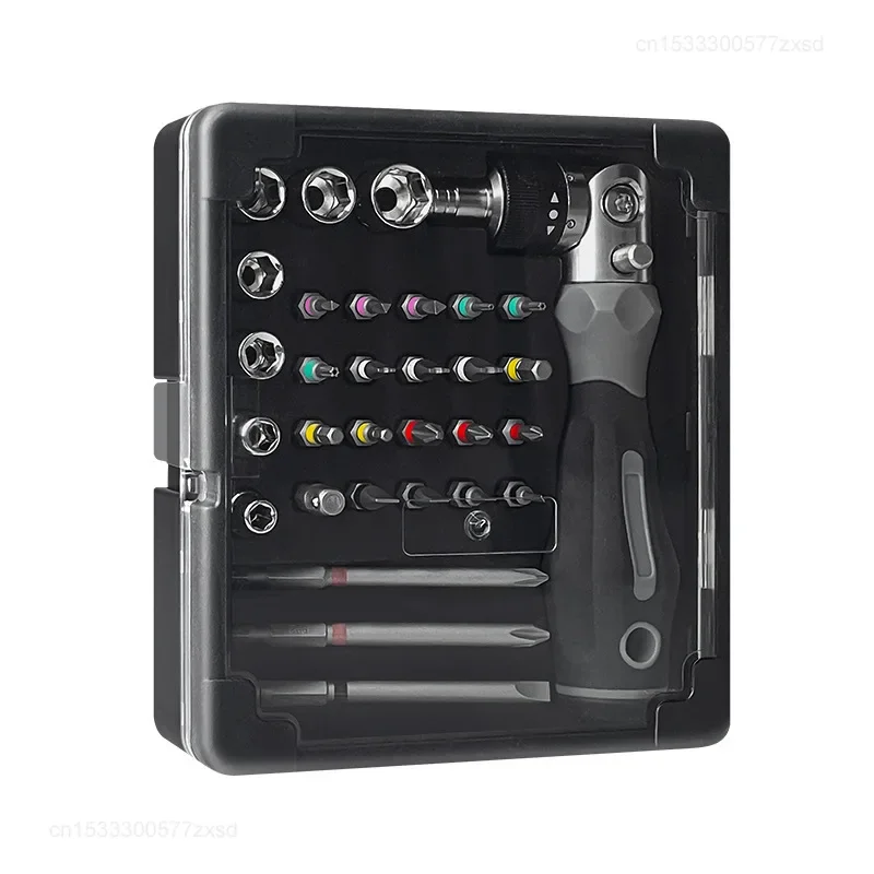 

Набор многофункциональных отверток с храповым механизмом Xiaomi 31 в 1, портативное устройство для демонтажа, инструмент для точного обслуживания ручного обслуживания