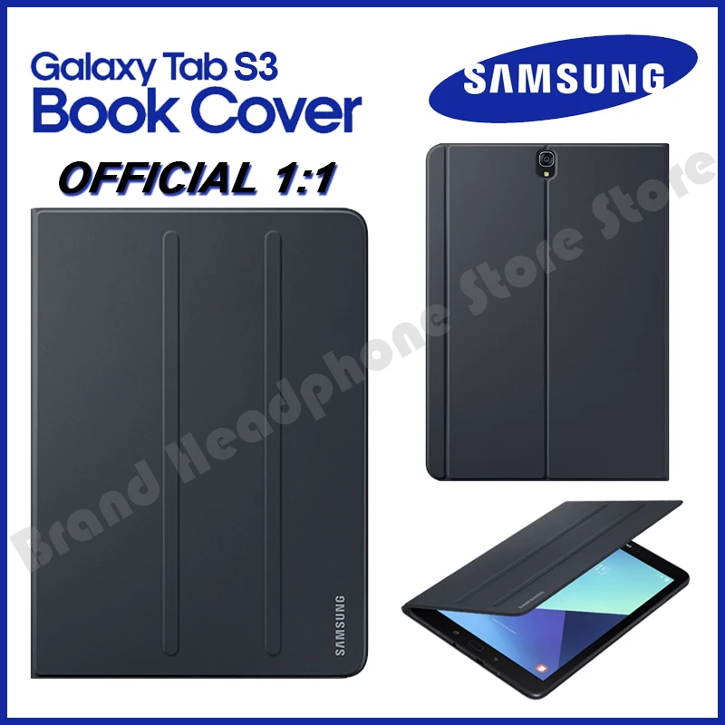 

Официальный чехол-книжка Samsung 1:1, чехол для планшета Galaxy Tab S3 9,7 дюйма SM-T820/T825, магнитный откидной Чехол с автоматическим переходом в спящий ре...