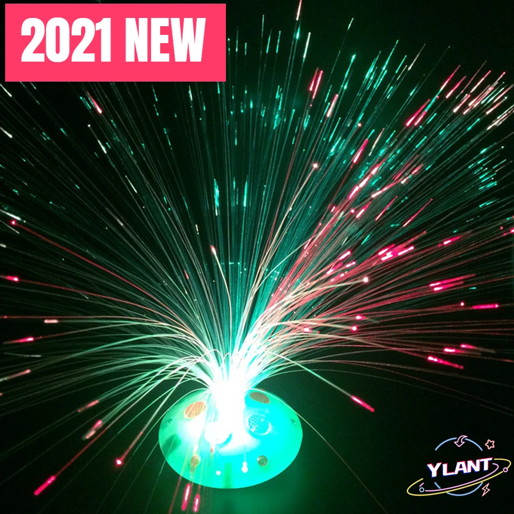 

2021 NEW Night Lights Multicolor Glowing Optic Fiber Flower LED Night Light Home Bar Cafe Holiday Decor Lamp Random Color