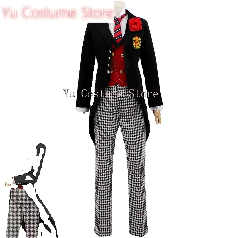 Черный дворецкий общественная школа дуга Edogaa Redomondo смокинг карнавальный костюм