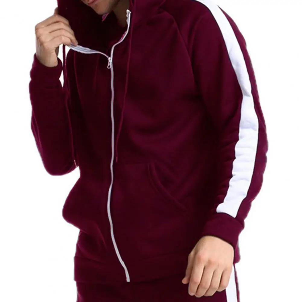 

Trendy Men Winter Jacket Thick Hat Cardigan Drawstring Winter Hoodie Jacket Men Autumn Coat Men Autumn Coat