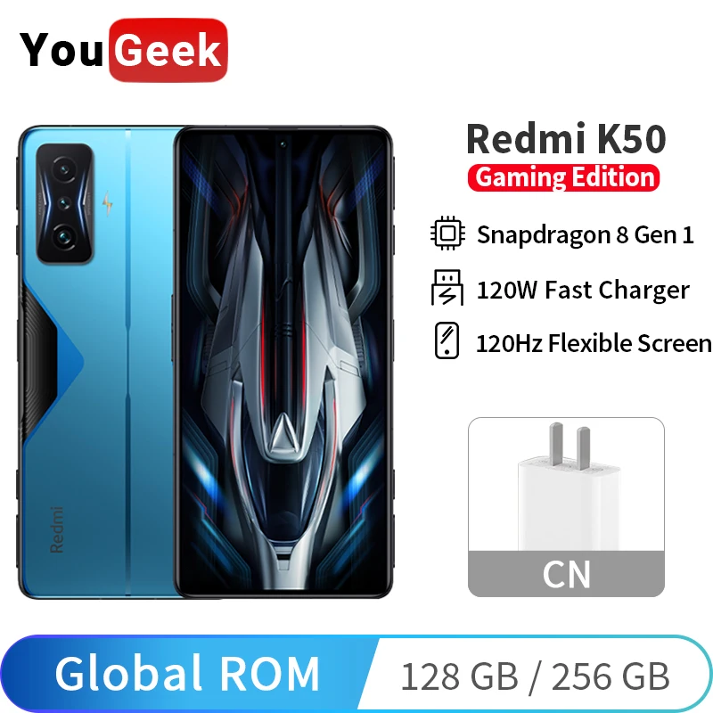 Cena Globalny ROM Xiaomi Redmi K50 Edycja Gier Snapdragon 8 Gen 1 Octa Core 120W HyperCharge 120Hz Wyświetlacz 64MP Aparat Telefon Komórkowy