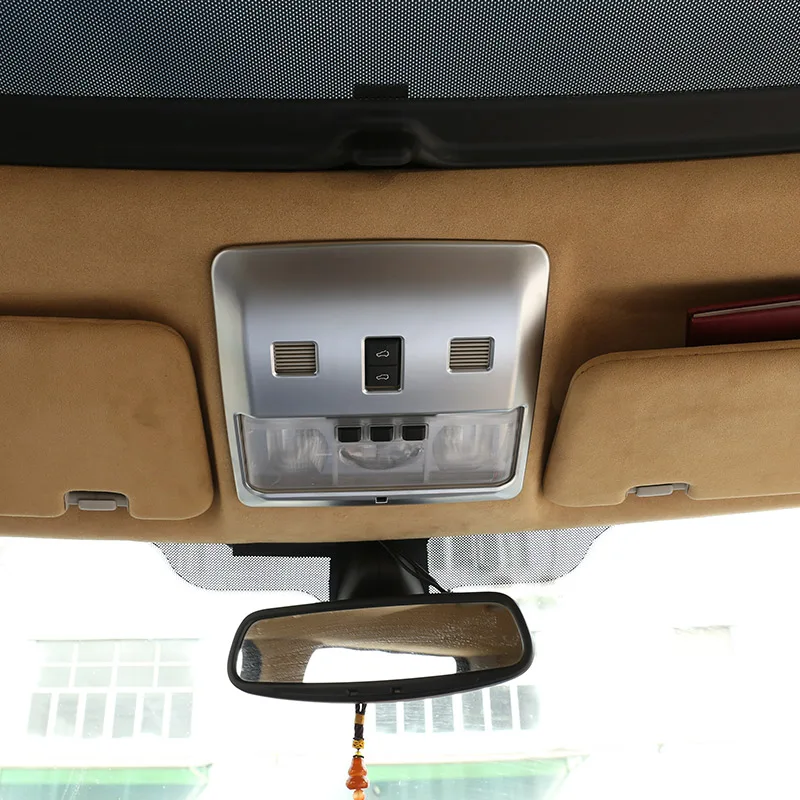 

For Land Rover Discovery 3 LR3 2004-2009 Car Styling ABS chrome/Black Car Front Reading Light Frame Trim Sticker Car Accessory