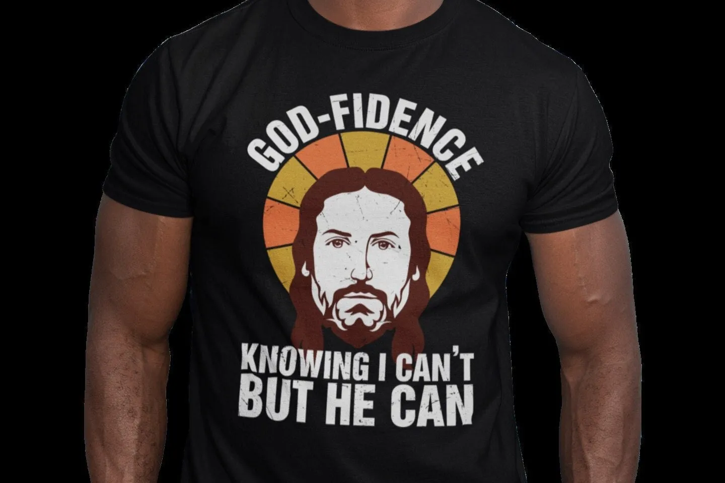 Мужская футболка с надписью God fiверность
