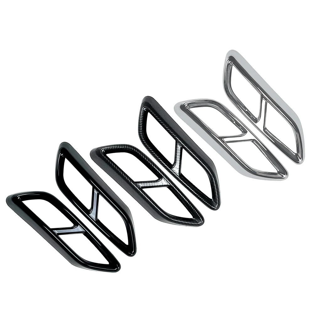 2 шт. декоративные насадки на глушитель выхлопной трубы для Audi A3 8Y S Line Sportback Sedan 2021