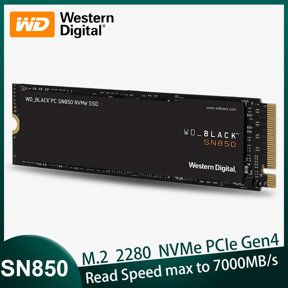 

Western Digital WD_BLACK SN850 NVMe Internal Gaming SSD Solid State Drive 500G 1TB 2TB Gen4 PCIe M.2 2280 3D NAND Up to 7000MB/s