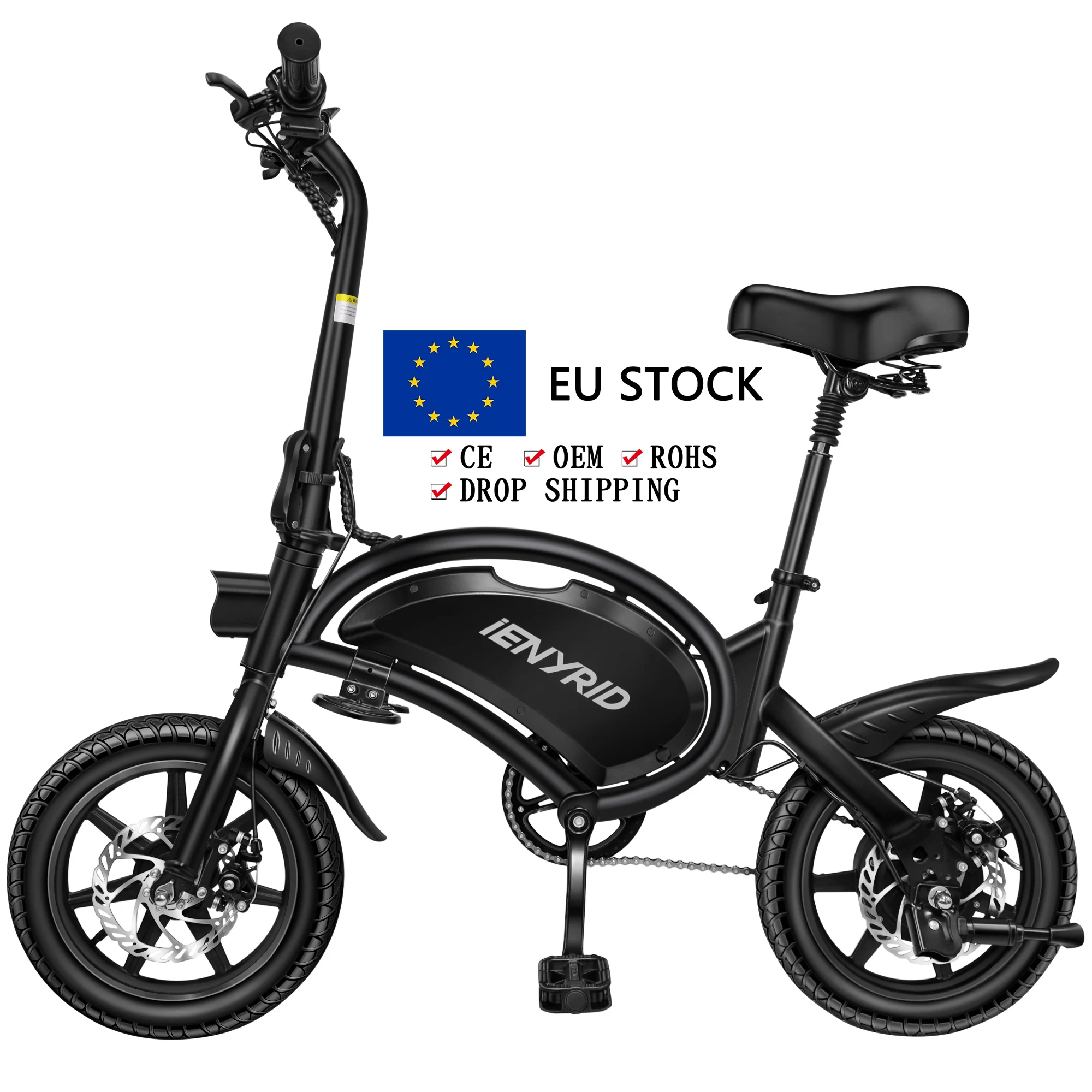 

Eu warehouse iENYRID B2 foldable electric city bike 48V 400W electric bike e bikes electric bicycle