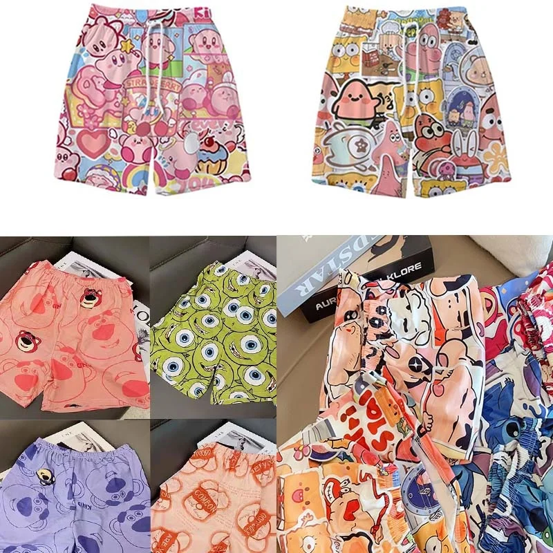 

Пляжные шорты для пар, свободные плавки для серфинга и плавания, пижама, Повседневные Удобные милые индивидуальные модные пляжные шорты