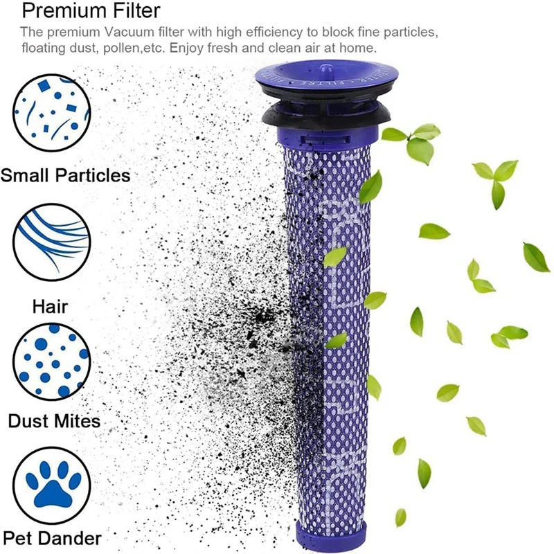 Заменяет фильтр для Dyson V6 аксессуары моющийся предварительный и HEPA-фильтр