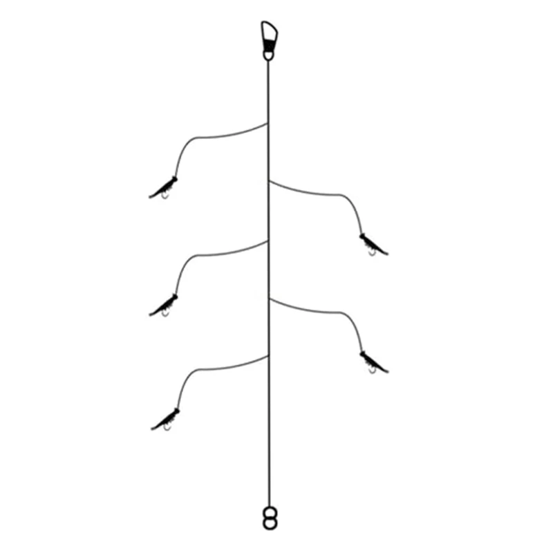 

Pre-Rigged Fishing Lures,Luminous Shrimp Lure with Hook Soft Swimbaits for Bass Fishing Baits Bass Trout Fishing Jigs