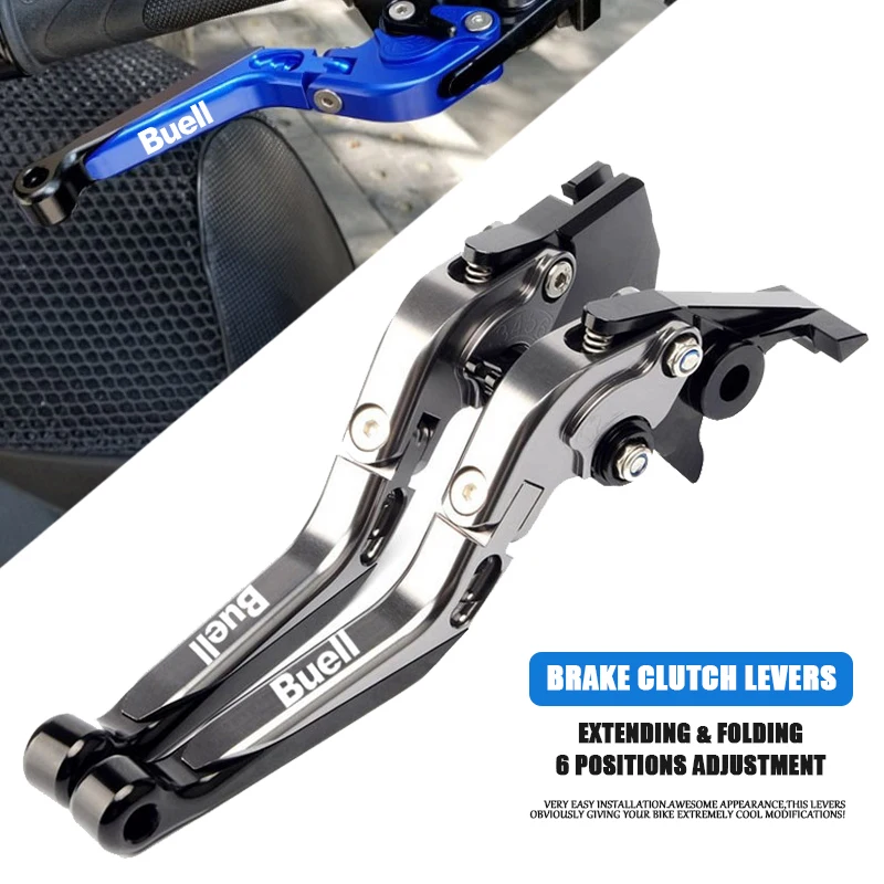 

Motorcycle CNC Adjustable Folding Brake Clutch Levers Handle Grip For Buell 1125R 1125 R 2008 2009 1125CR 1125 CR 2009