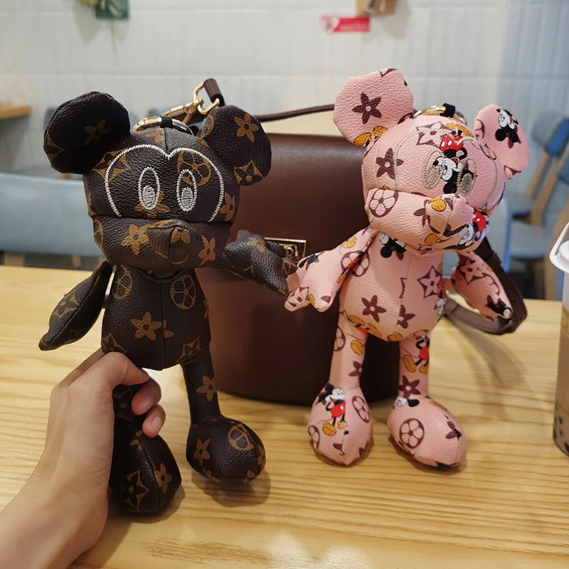 

Disney Kawaii Mickey Mouse Plush Toy Figure Pendant Keychain Cute Cartoon Anime Decoration Peluche Toys for Girls Birthday Gift